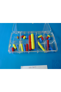 Jeu de barreaux aimantés PTFE, 24 coloré octogonal (R-B-Y) Jeu de barreaux aimantés PTFE, 24...